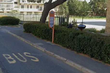 La fermata del Ctm di viale Diaz dove è salita la famiglia di crocieristi spagnola