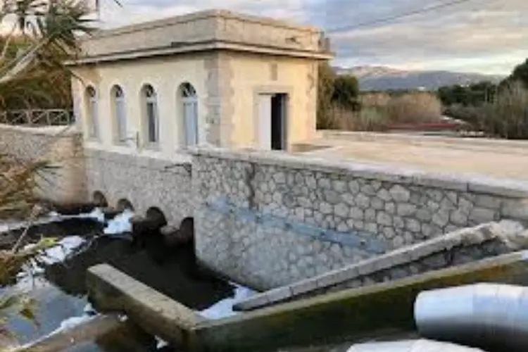 L'impianto nella bassa valle del Coghinas (foto concessa)