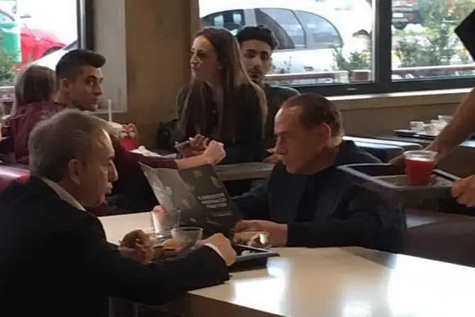 Berlusconi al Mc Donald's