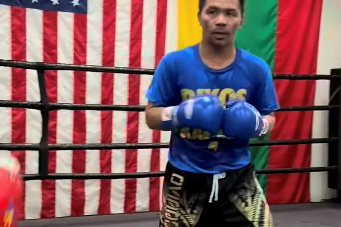 Manny Pacquiao in allenamento
