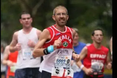 Franco Pomata alla maratona di New York