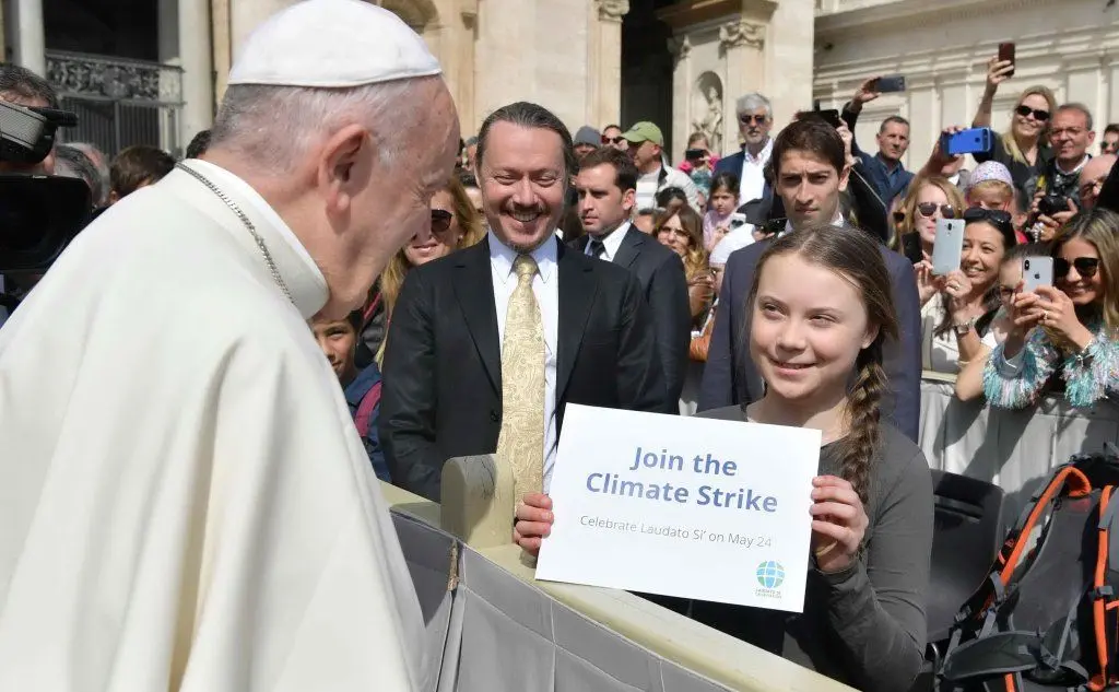 E qui è con Papa Francesco