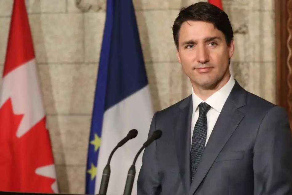 Justin Trudeau, primo ministro canadese (archivio L'Unione Sarda)