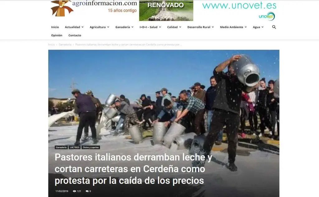 La notizia è stata ripresa anche in Spagna dai siti specializzati (Agroinformacion.com)