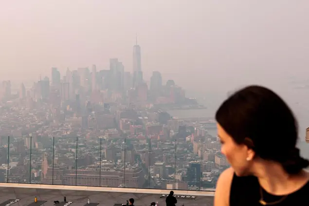 Il fumo a New York (Ansa - Epa)