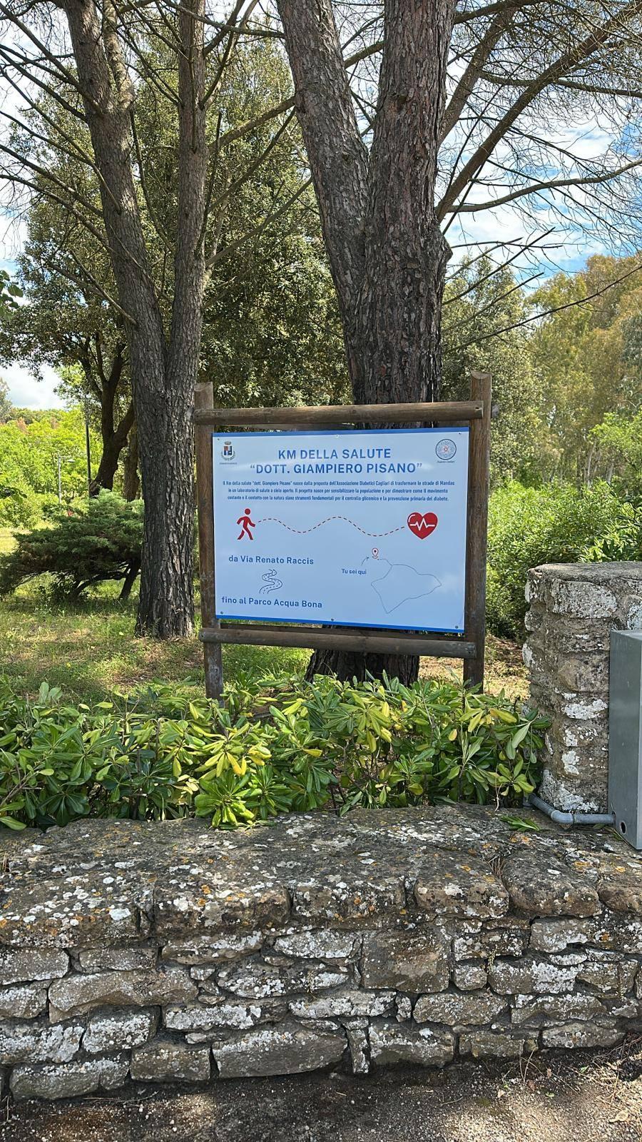 Mandas inaugura il “Km della Salute” dedicato al dottor Giampiero Pisano