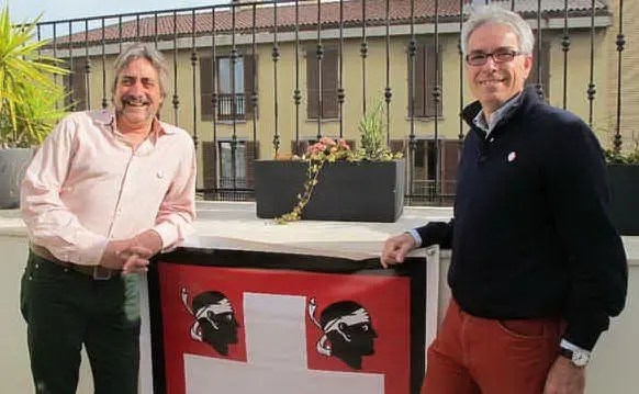 Andrea Caruso ed Enrico Napoleone, fondatori dell'associazione Sardegna Canton Marittimo (da www.tdg.ch)