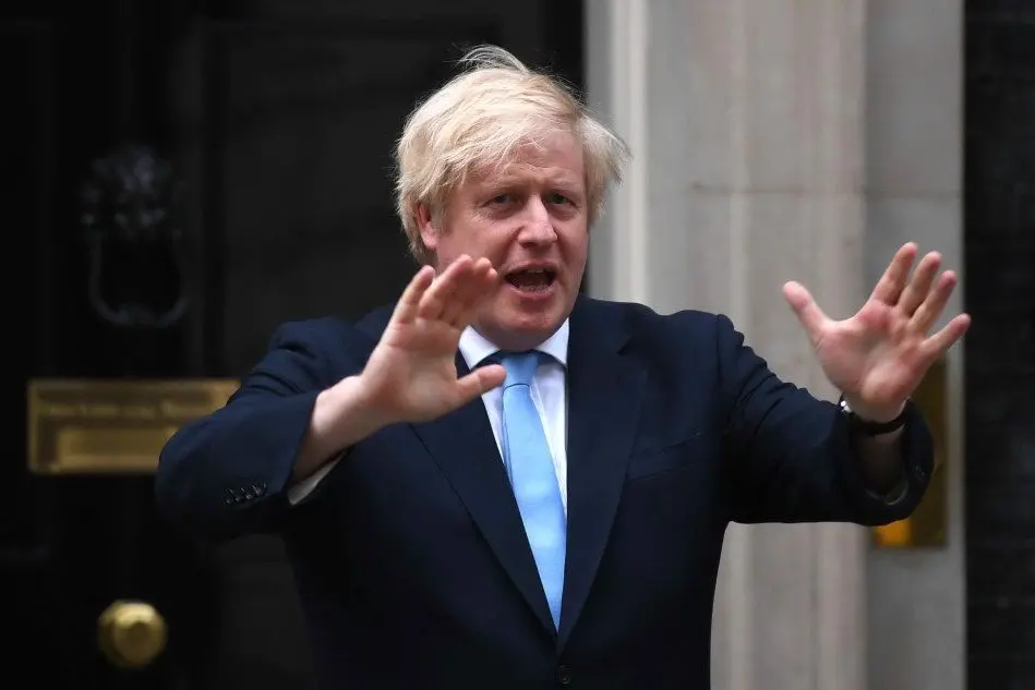 Il primo ministro britannico Boris Johnson (foto Ansa/Epa)