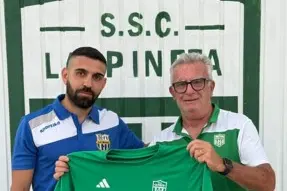 Giovanni Sechi col presidente Antonio Forte