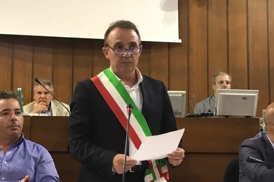 Il sindaco Andrea Lutzu (foto Valeria Pinna)
