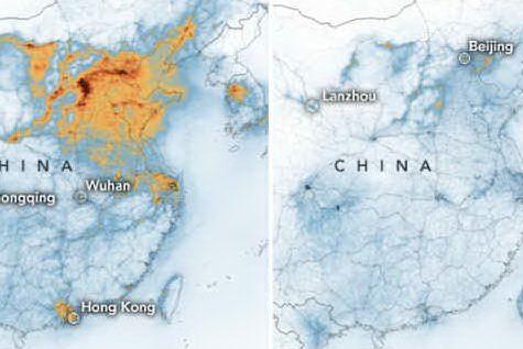 Ecco come il virus ha ridotto l'inquinamento in Cina