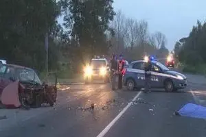 UN FERMO IMMAGINE DELL'INCIDENTE