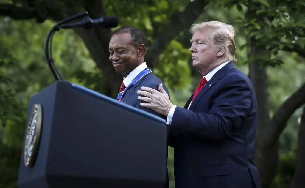 Tiger Woods e Donald Trump