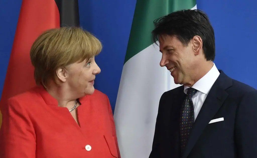 Vertice fra la Cancelliera Merkel e il premier italiano Conte