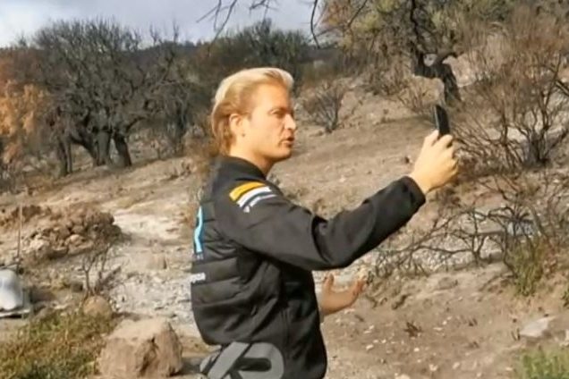 Selfie di Nico Rosberg a Santu Lussurgiu