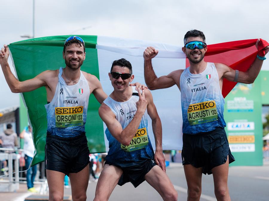 Marcia, argento all’Italia di Agrusti