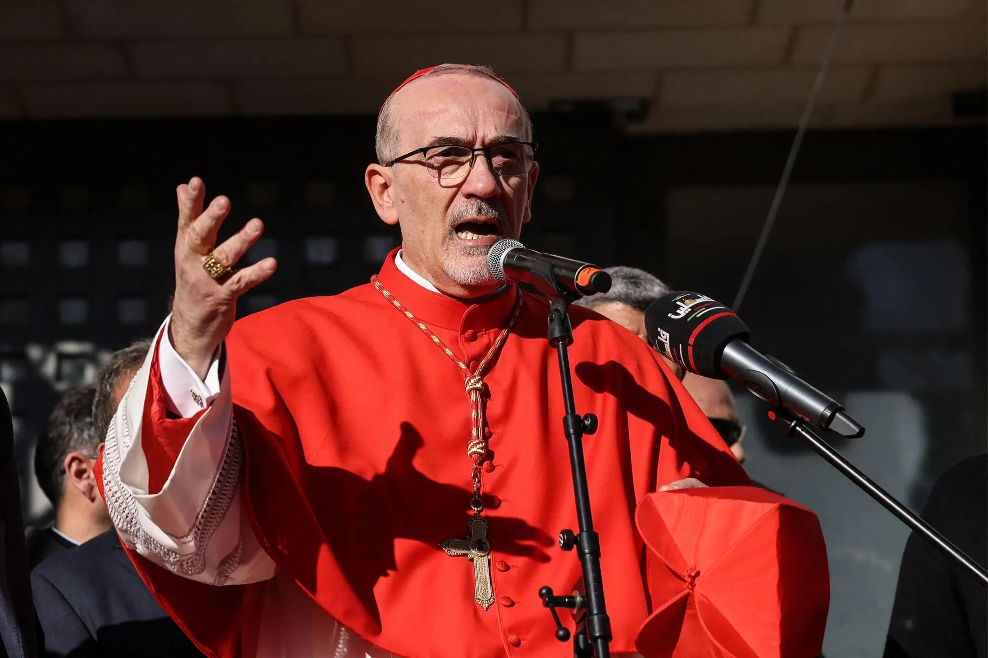 Il cardinale Pierbattista Pizzaballa (Ansa)