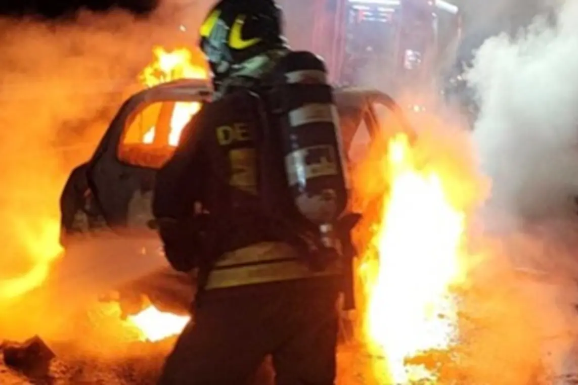 Un intervento dei vigili del fuoco