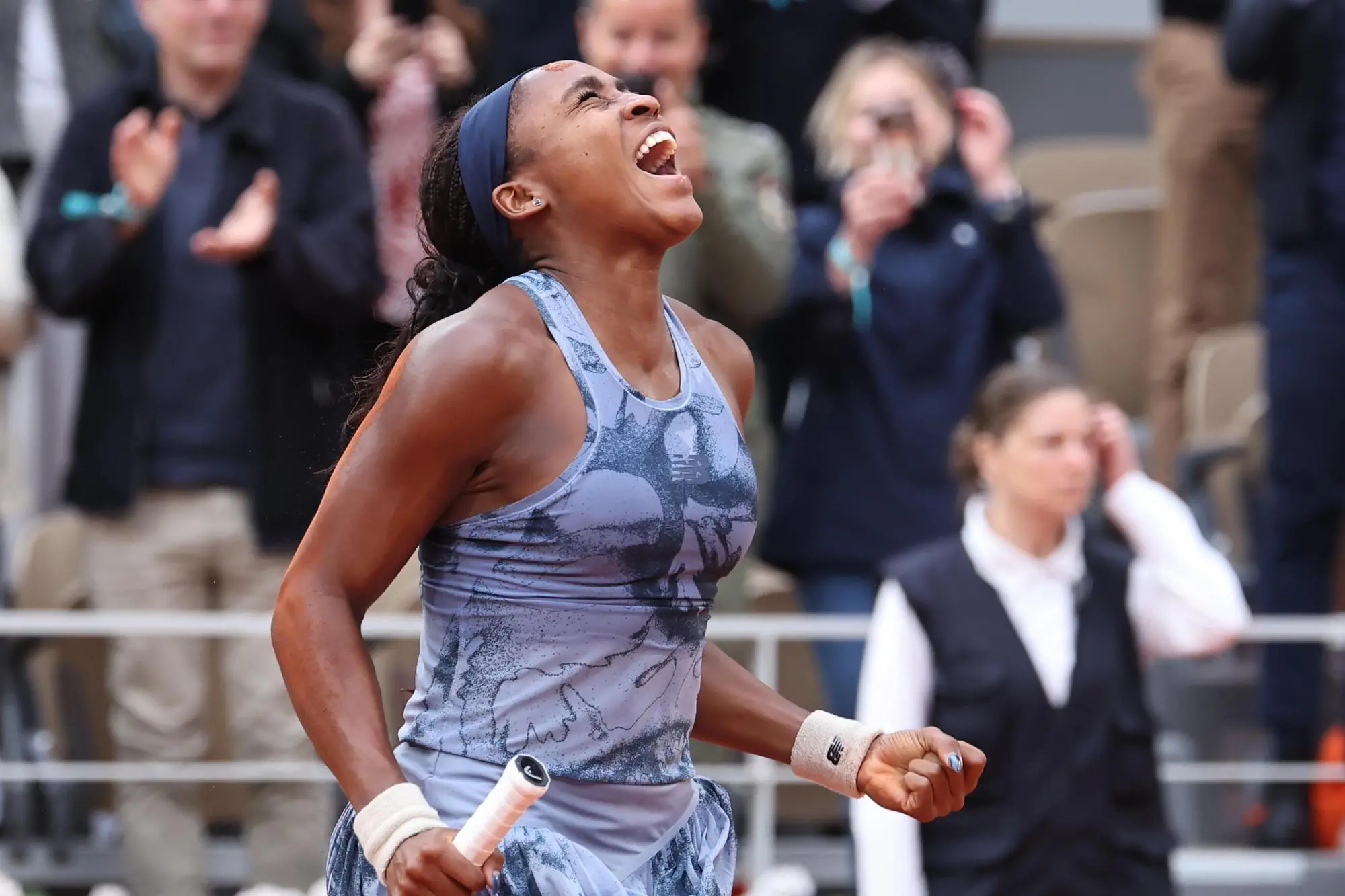 L'esultanza di Coco Gauff (Ansa)