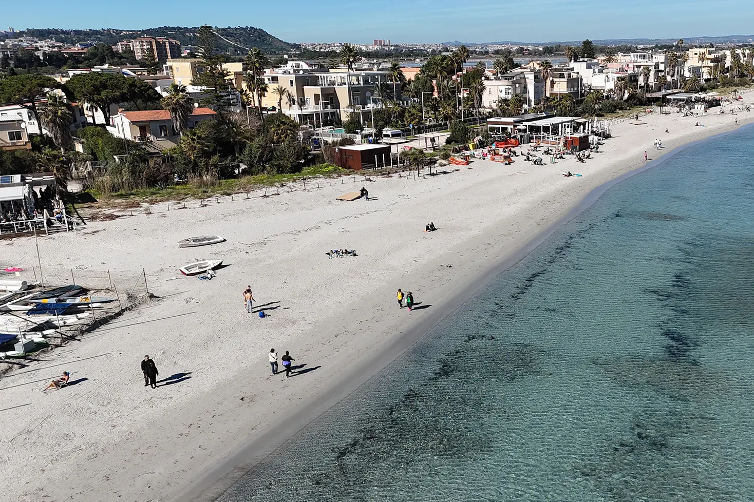 La spiaggia del Poetto a Cagliari. (Archivio Unione Sarda/ S. Anedda Endrich)