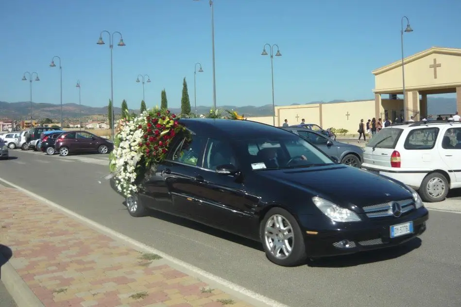I funerali di Giuseppe Casula a Sinnai