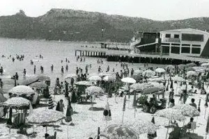 Il Poetto in un'immagine del passato