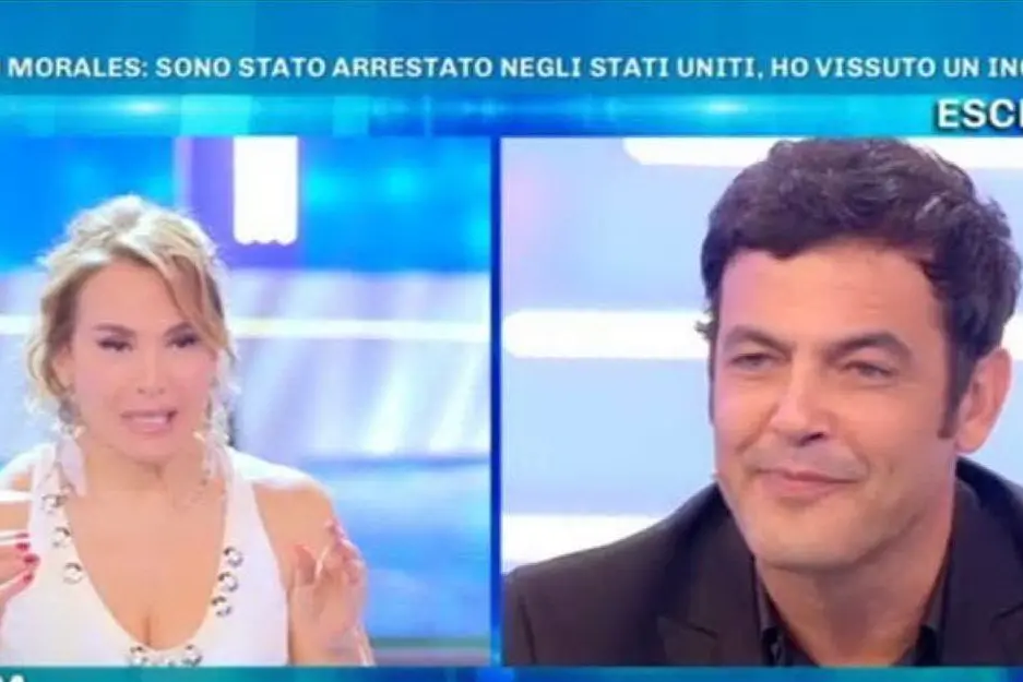 Milton Morales ospite di Barbara D'Urso (Twitter Domenica Live)