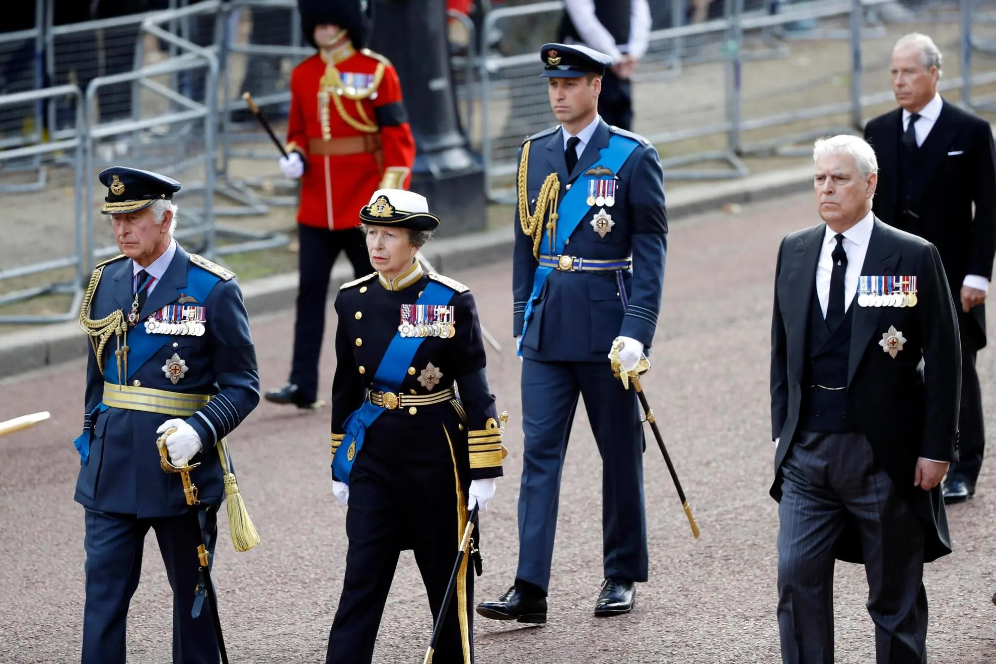 Re Carlo III e gli altri reali di Casa Windsor