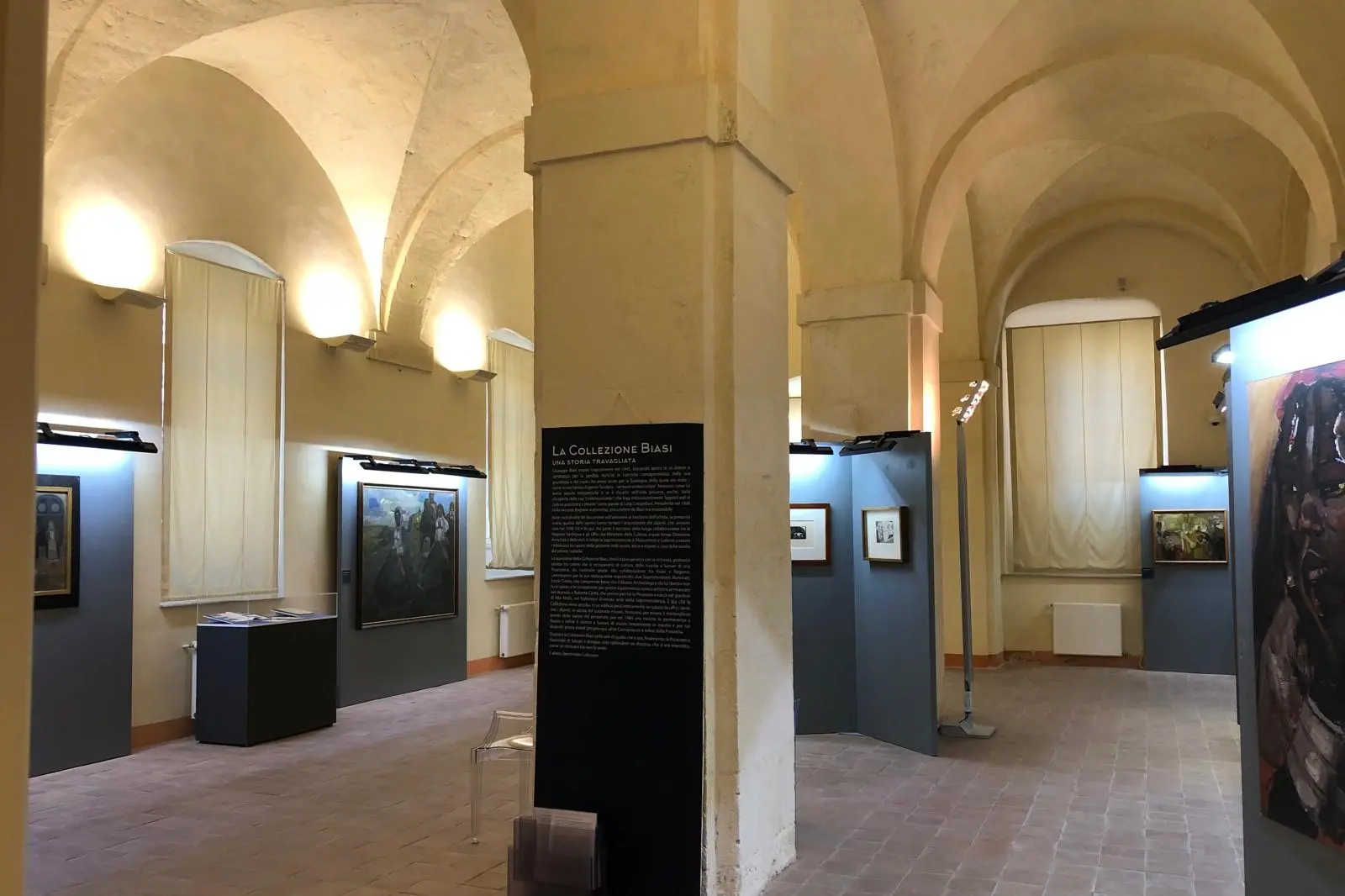 La Sala Pilastri della Pinacoteca di Sassari (foto Marras)