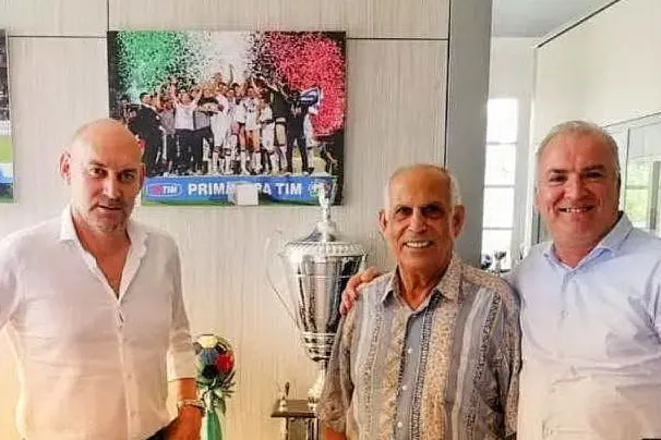 Da sinistra Michele Sbravati, Giovanni Muroni e Salvatore Sechi (foto Torres)