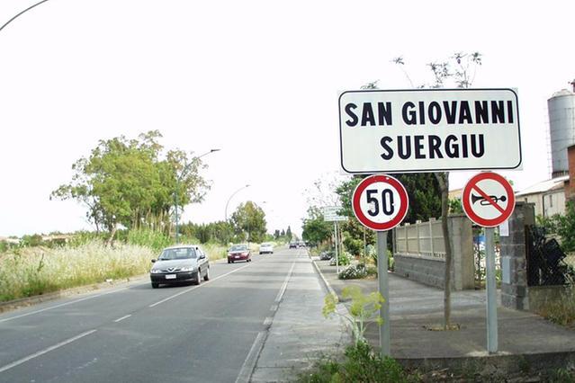 Una strada a San Giovanni Suergiu (Archivio L'Unione Sarda)