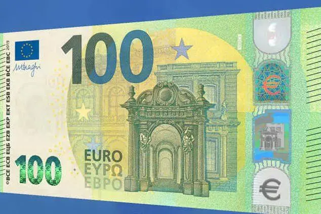 La nuova banconota da 100 euro (foto Bce)
