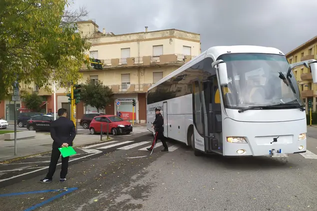 Tamponamento in centro a Carbonia (foto Giuliano Usai)