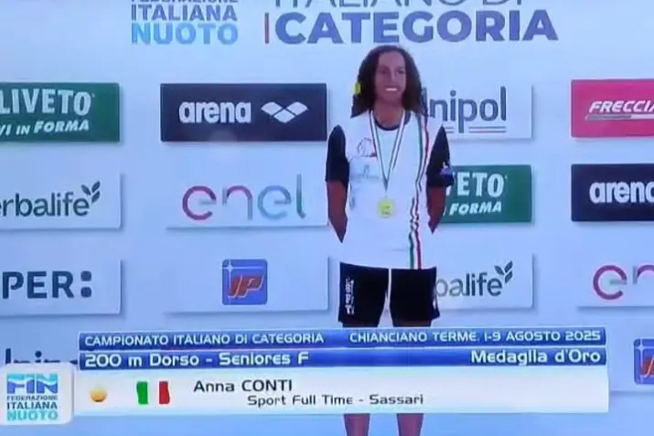 La campionessa Anna Conti