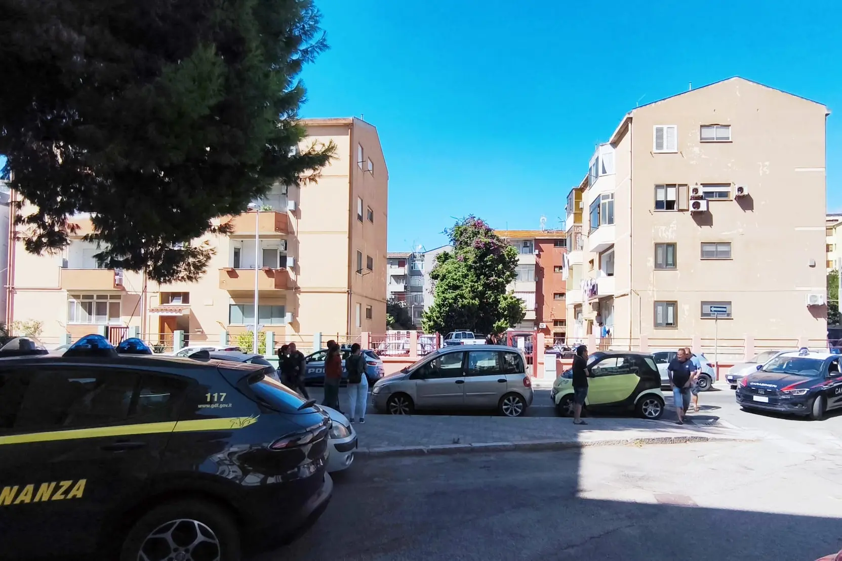 Lo sgombero in via Is Cornalias