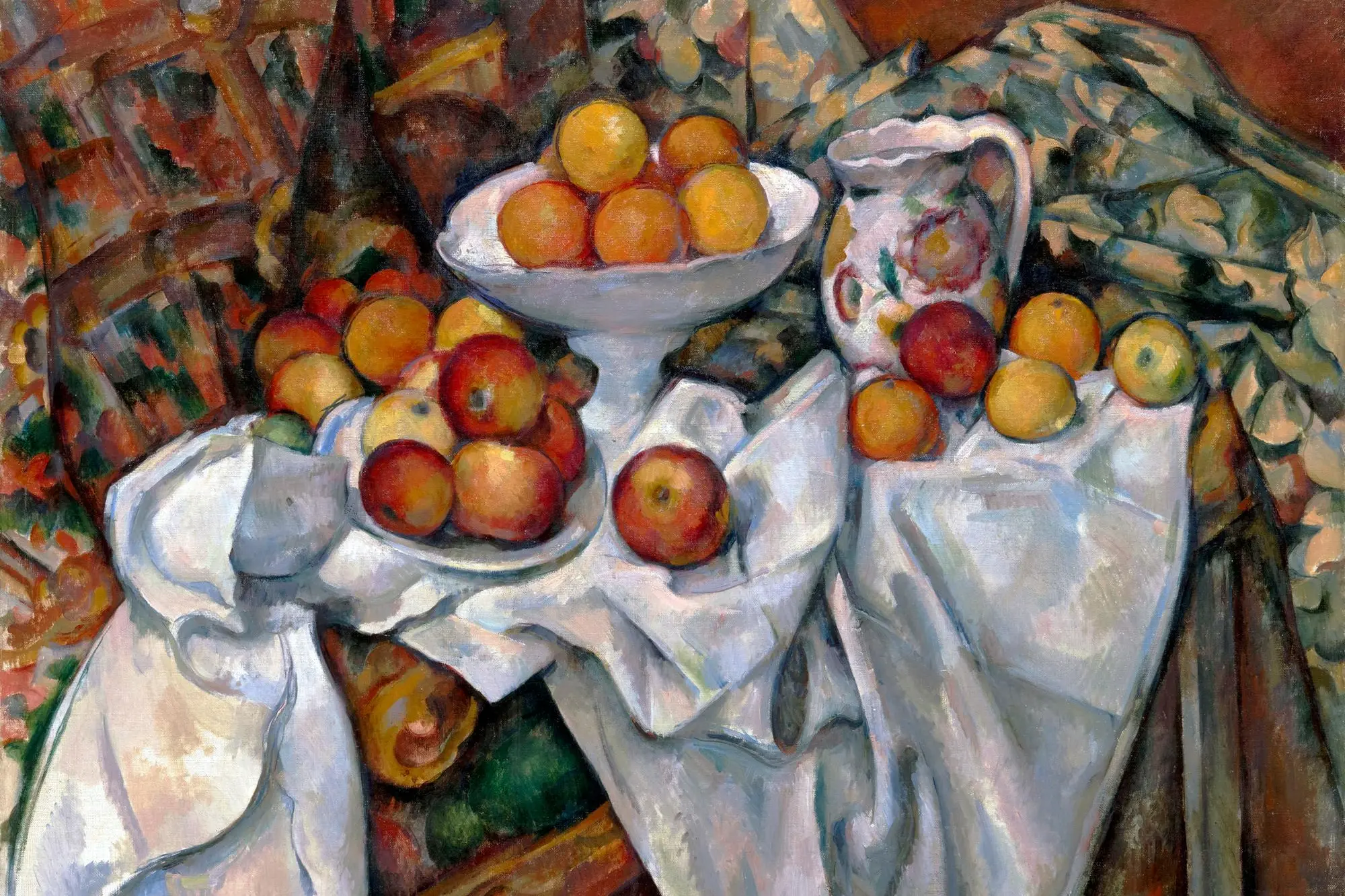\"Natura morta con mele e arance\" di Paul Cézanne