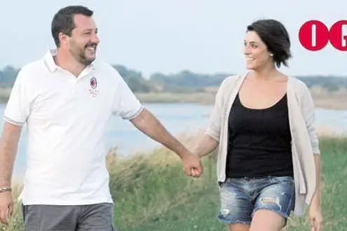 Matteo Salvini con Elisa Isoardi