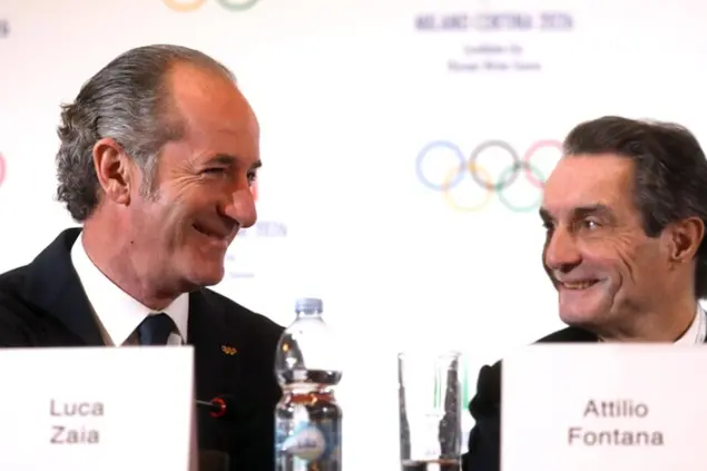 Attilio Fontana e Luca Zaia (Ansa)