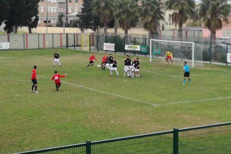 Tharros-Villaperuccio, un momento del match (foto Giacomo Pala)