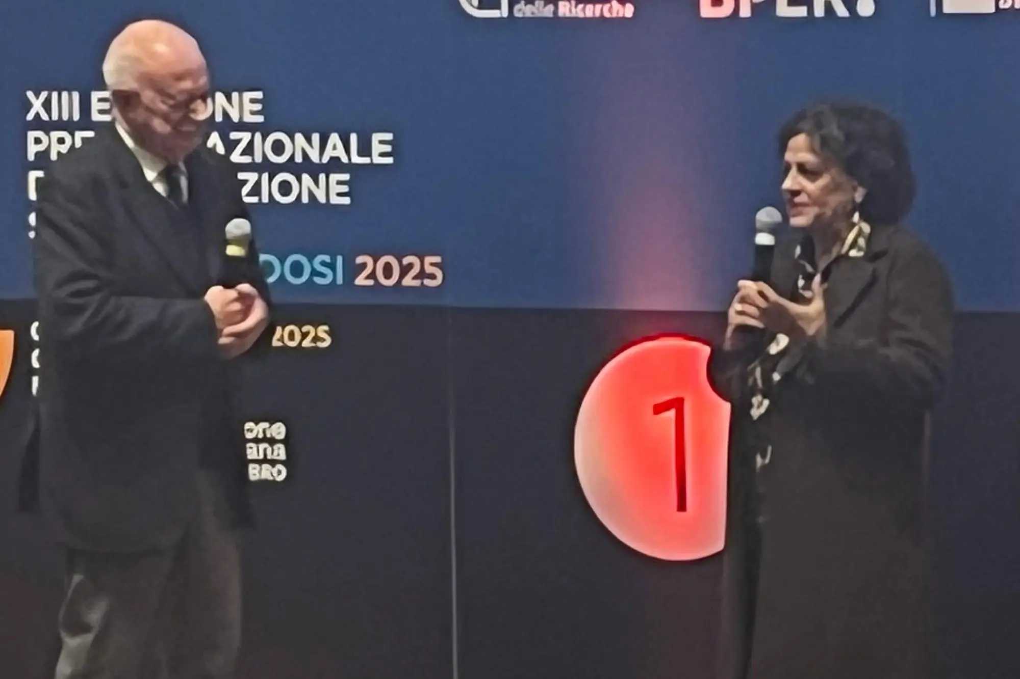 Un momento della premiazione