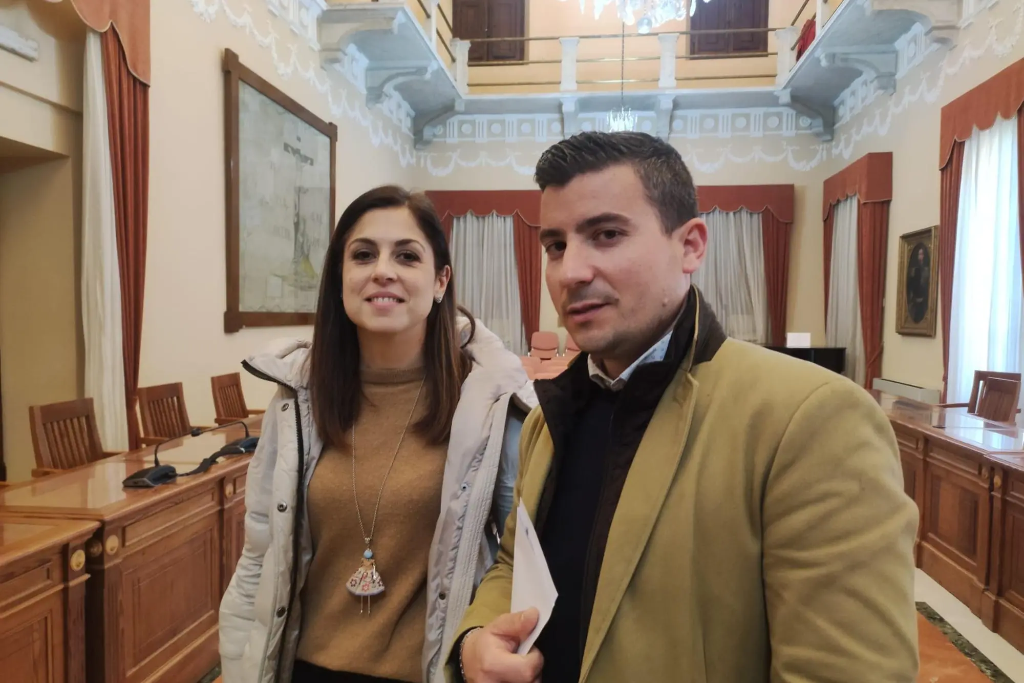 L'assessora Stefania Terrazzoni e il consigliere Stefano Cossu (foto concessa)