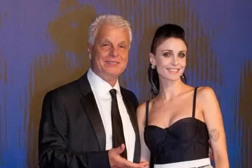 Michele Placido con la moglie