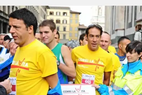 Matteo Renzi alla maratona Corri la vita