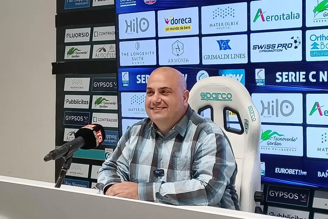 Il presidente dell'Olbia Calcio Guido Surace (foto Ilenia Giagnoni)