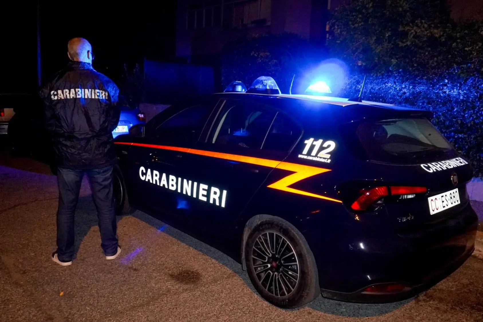 Un intervento dei carabinieri (foto Ansa)