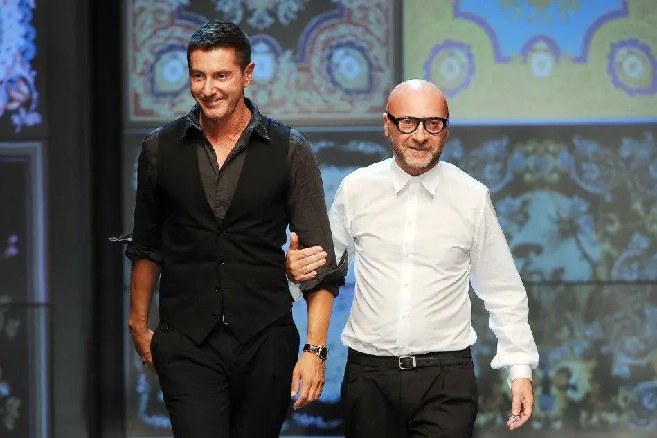 Gli stilisti Domenico Dolce e Stefano Gabbana (Archivio L'Unione Sarda)