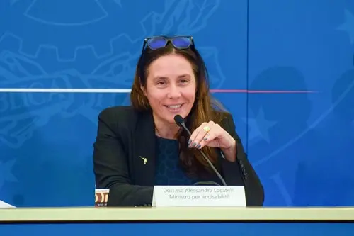La ministra Alessandra Locatelli (foto del Ministero)
