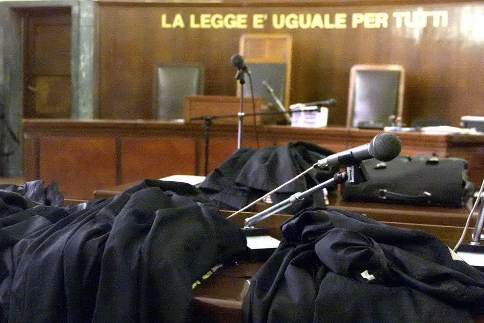 Un'aula di tribunale