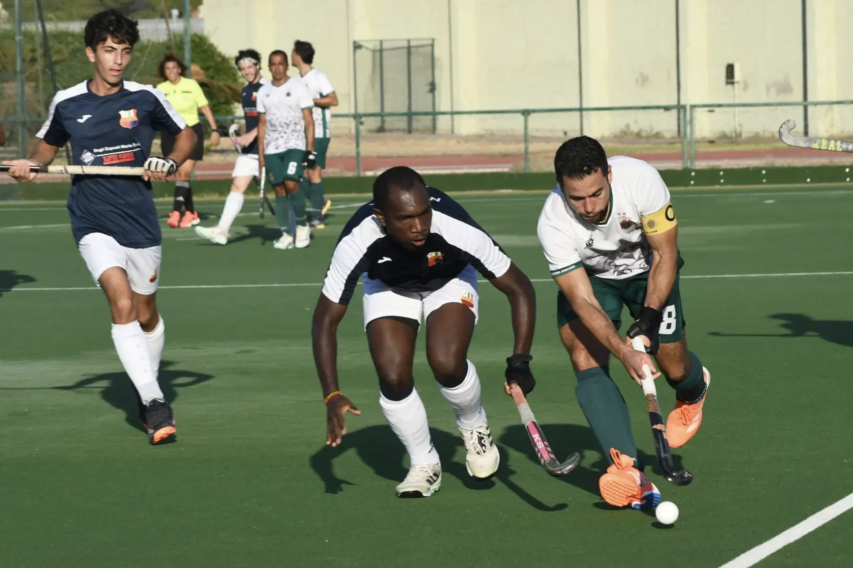 il capitano dell'Amsicora Giaime Carta ha segnato quattro reti (Foto Giuseppe Meloni)