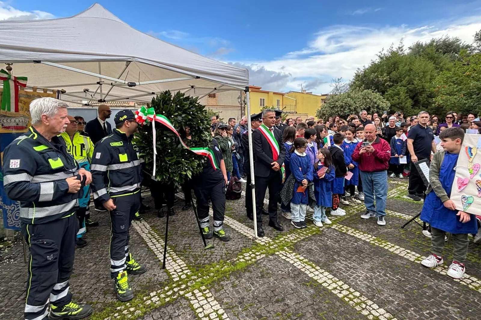 La cerimonia a Settimo (Foto A. Serreli)